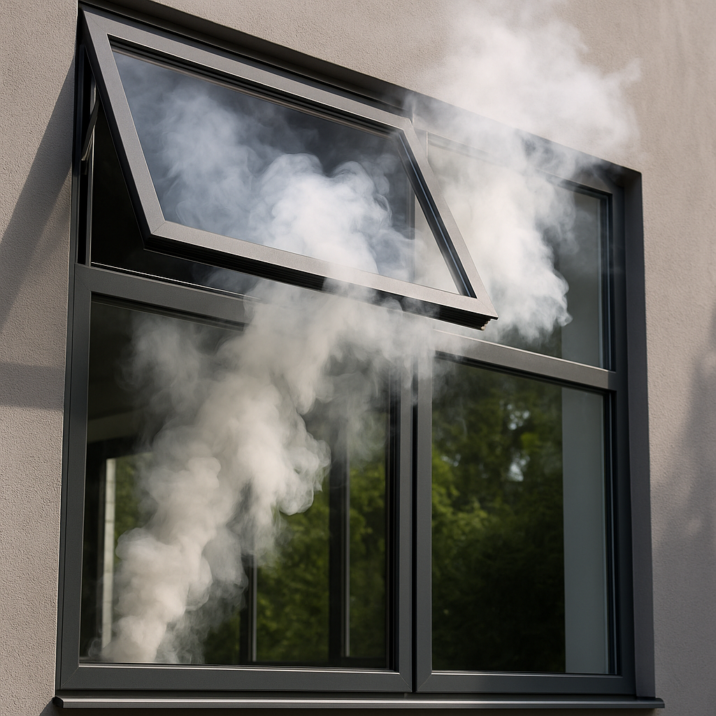 cửa sổ tự động thoát khói là gì