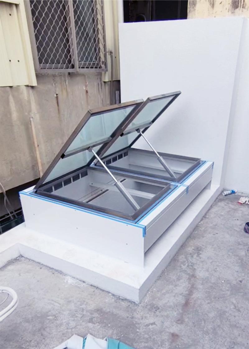 xi lanh điện giếng trời