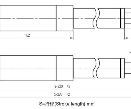 Piston Vimax ELE40 Window Opener Max. 1600N hành trình 300mm