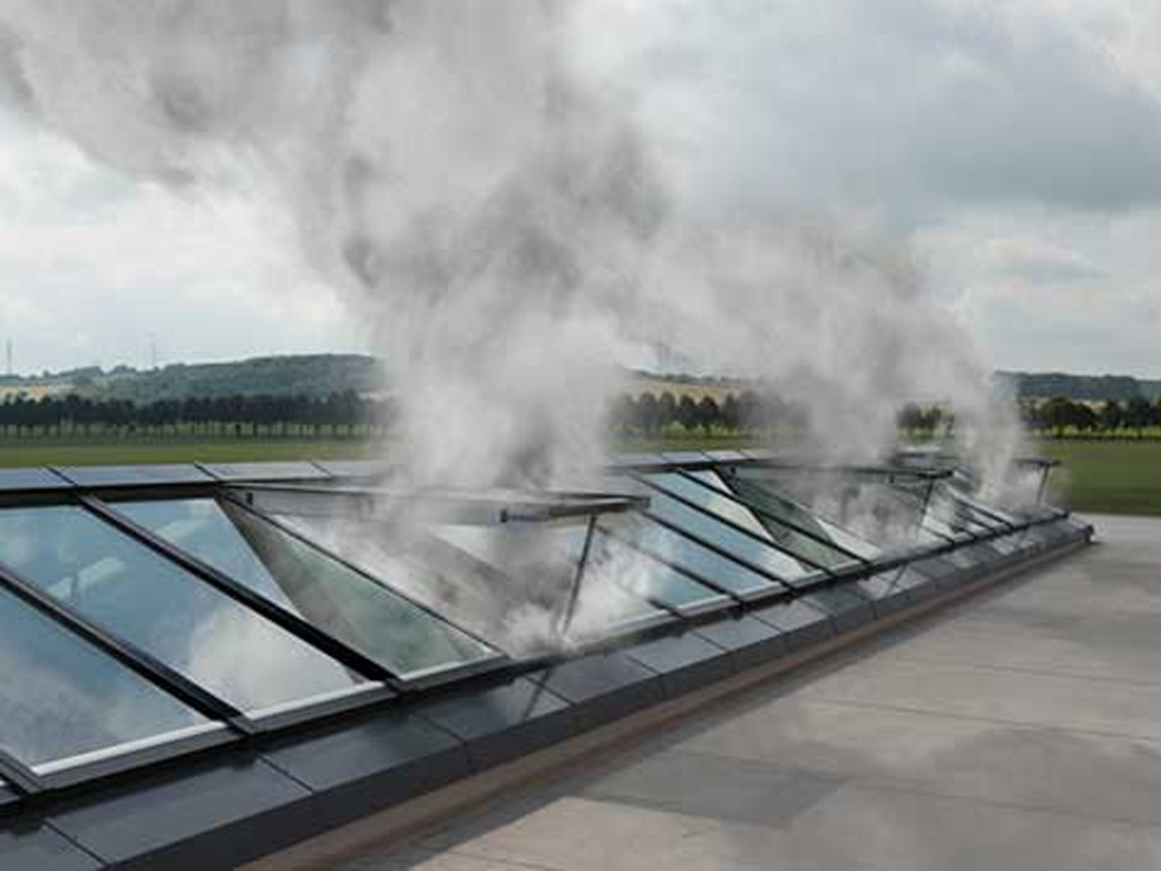 hệ thống mở cửa thoát khói tự động